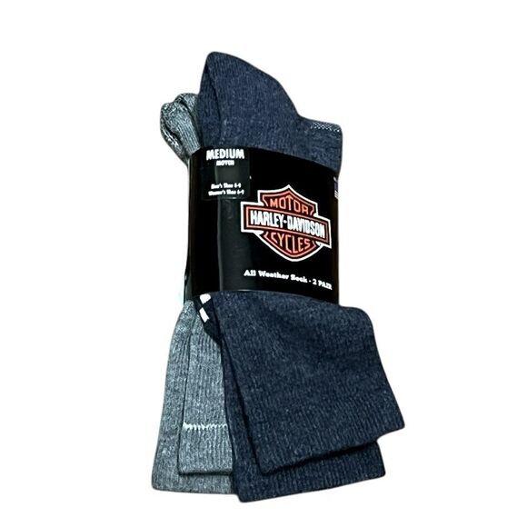 Harley-Davidson Wolverine All Weather Socks, 2 Pairs, Size M, NWT - Picture 1 of 6